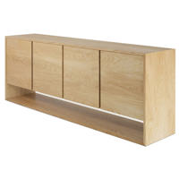 Oak Nordic Four Door Sideboard